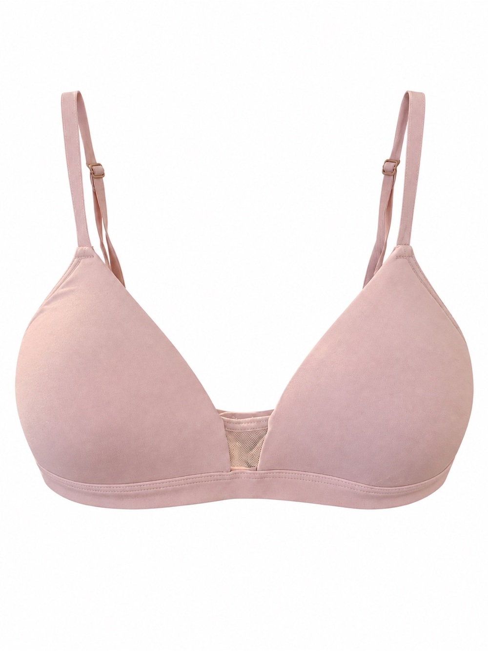Pepper Wireless Molded Triangle Bra - Dusty Pink/Nude